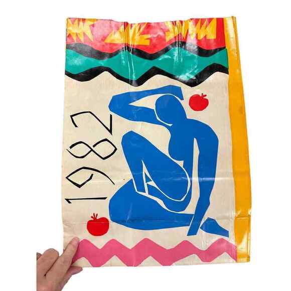 2 VTG Bloomingdale's Paper Bags New Years 1982 & New Years 1980 Matisse - Picture 8 of 9